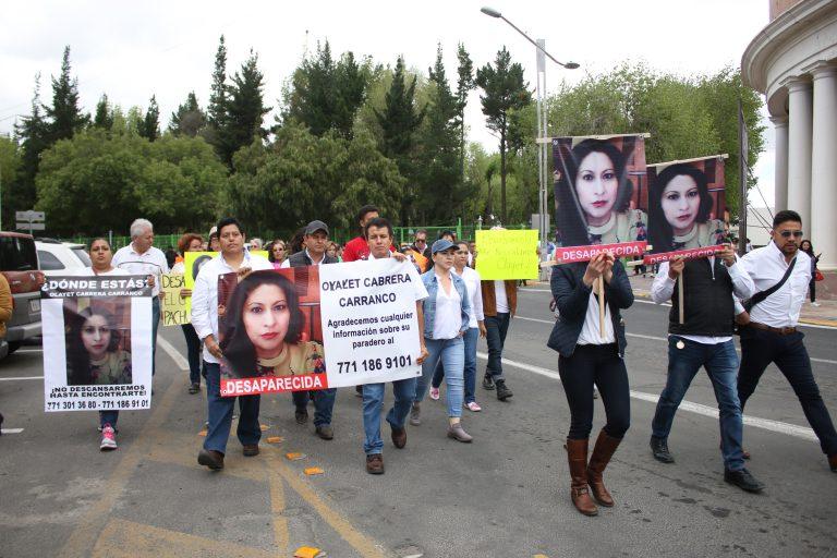 Imagen: Realizan marcha: exigen intensificar búsqueda de Olayet