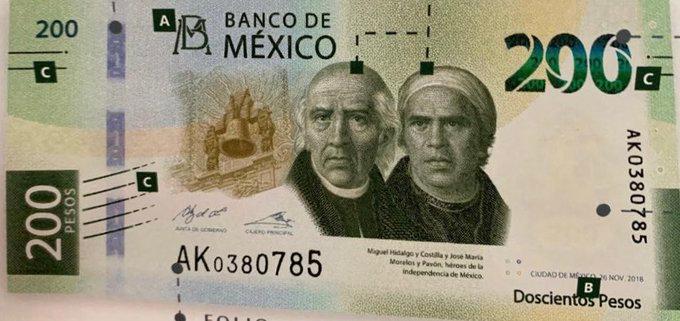 Imagen: Este es el nuevo billete de 200 pesos; hoy comienza a circular