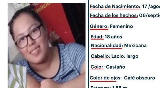 Imagen: Se busca a Arely Hidekel Cruz Hernández, extraviada en San Felipe Orizatlán