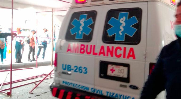Imagen: Accidente en motocicleta en la Zona Industrial de Tizayuca deja dos jóvenes heridos