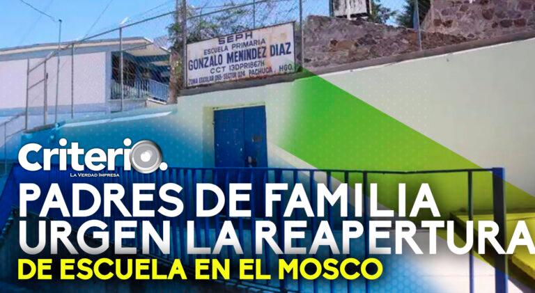Imagen: Padres de familia urgen la reapertura de escuela en El Mosco