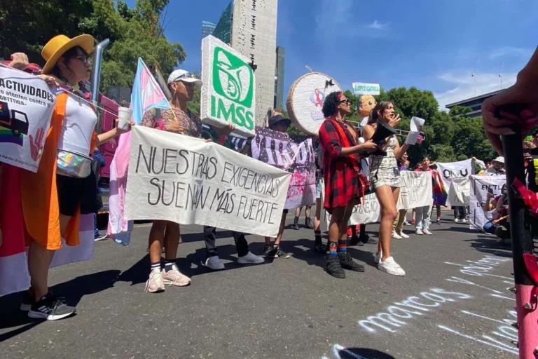 Imagen: Exigen en Marcha del Orgullo el fin al lucro con las vivencias LGBTI+