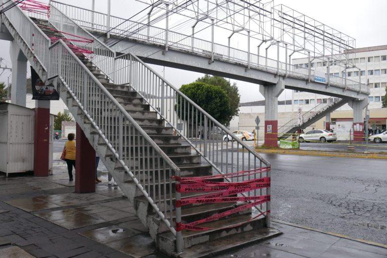 Imagen: Clausuran dos puentes peatonales en Pachuca