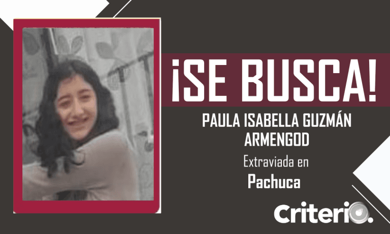 Imagen: Se busca a Paula Guzmán, de 16 años; se extravió en Pachuca