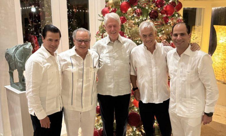 Imagen: Reaparece Enrique Peña Nieto, acompañado de los Clinton