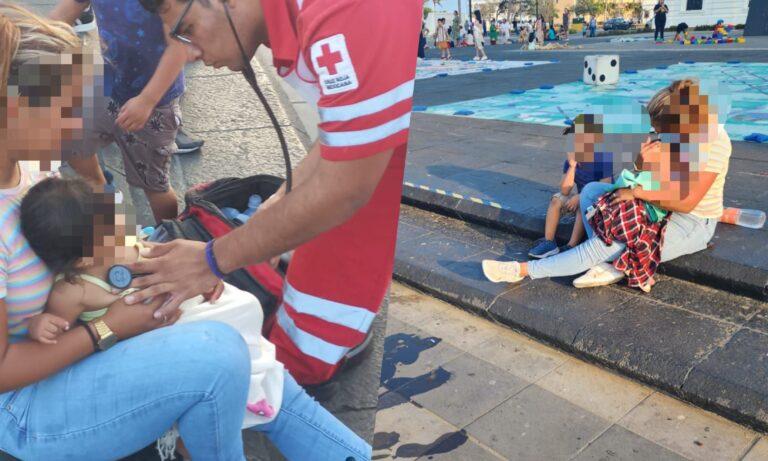 Imagen: Rescatan a bebé que cayó al mar por fuertes vientos en Veracruz