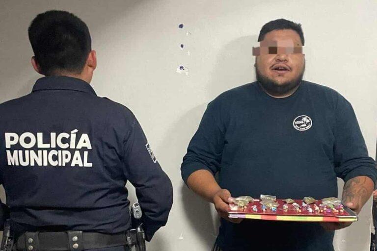Imagen: Detienen a dealer en Villa de Tezontepec; llevaba varios envoltorios de droga