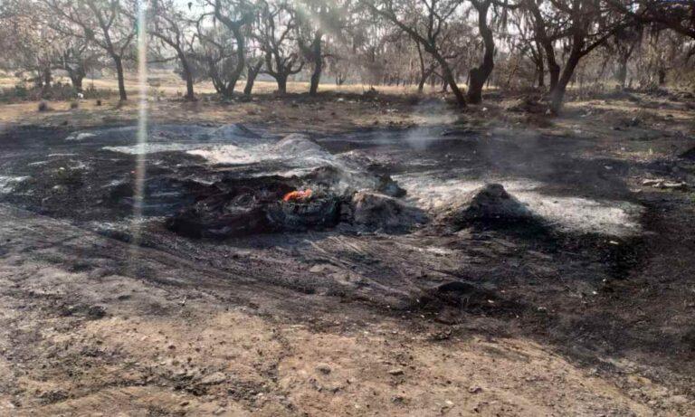 Imagen: Investigan la quema diaria de llantas en colonia de Santiago Tulantepec