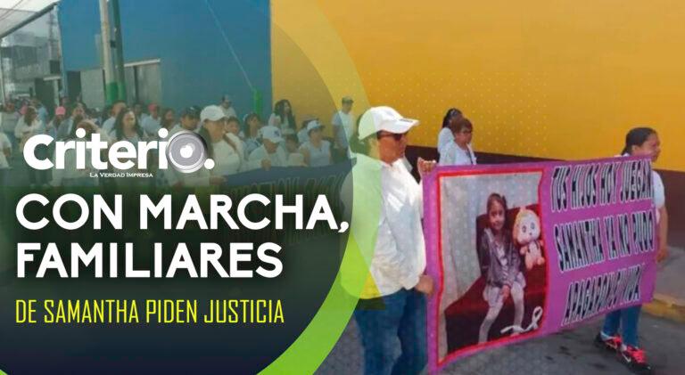 Imagen: Tulancingo: Con marcha, familiares de Samantha piden justicia