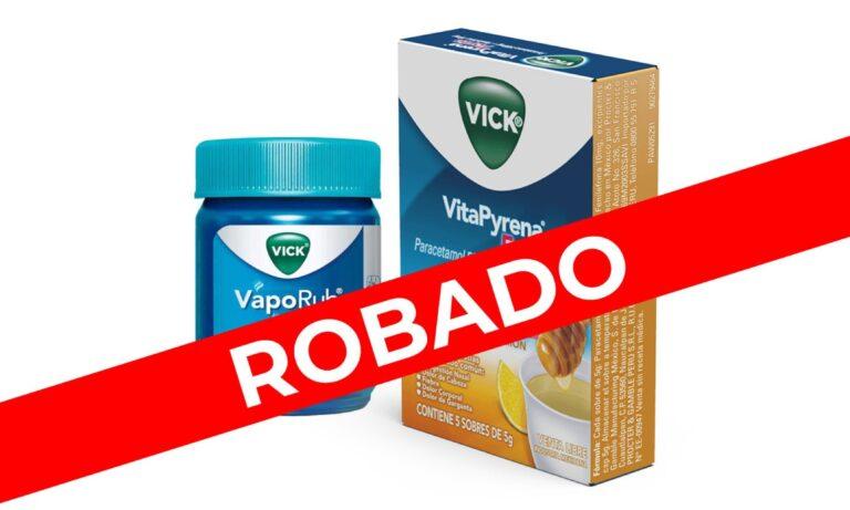 Imagen: Alerta sanitaria: Cofepris informa del robo de medicamentos Vaporub y Vitapyrena Forte