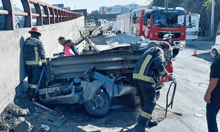 Imagen: Mujer resulta lesionada tras choque en la autopista México-Pachuca