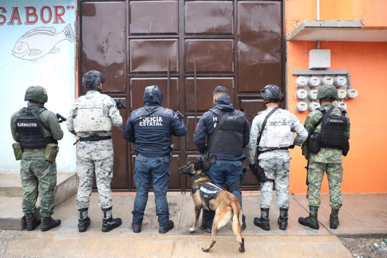 Imagen: Operativo en Zimapán resulta en la detención de cuatro personas y decomiso de drogas