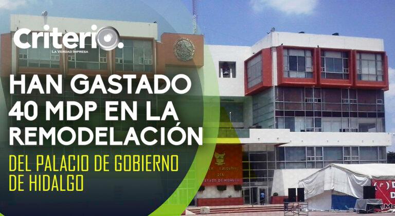 Imagen: Han gastado 40 mdp en la remodelación del Palacio de Gobierno de Hidalgo