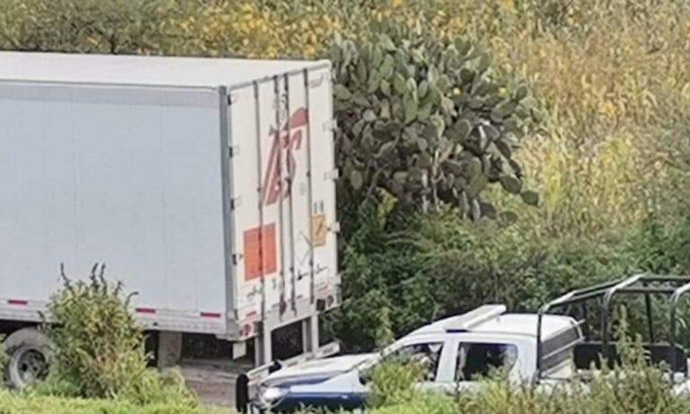 Imagen: Localizan en Atotonilco dos contenedores robados en Edomex