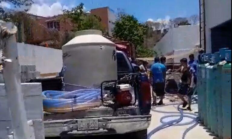 Imagen: Solidaridad en Huejutla: Donan agua a clínica del ISSSTE en medio de la sequía