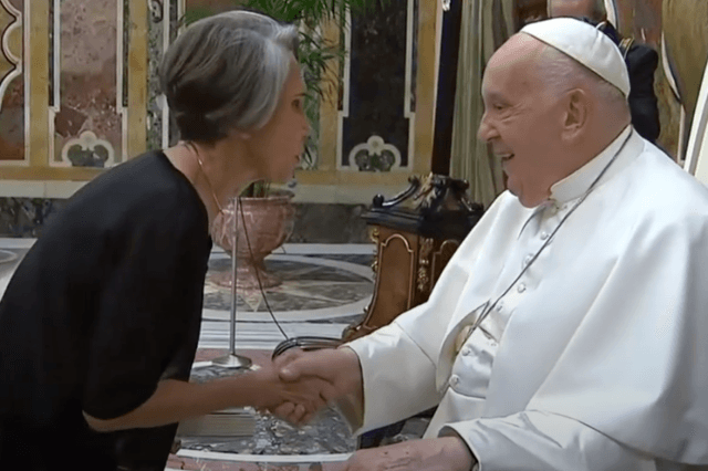 Imagen: El papa Francisco recibió a cómicos de todo el mundo