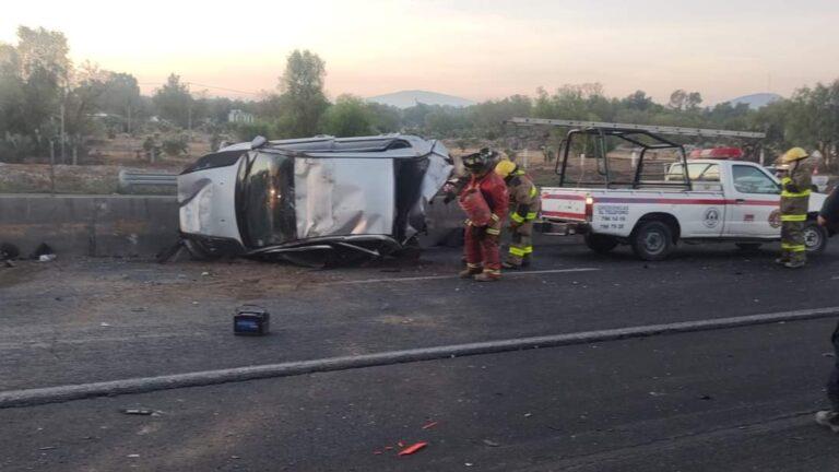 Imagen: Tres lesionados graves deja accidente automovilístico en la México-Pachuca