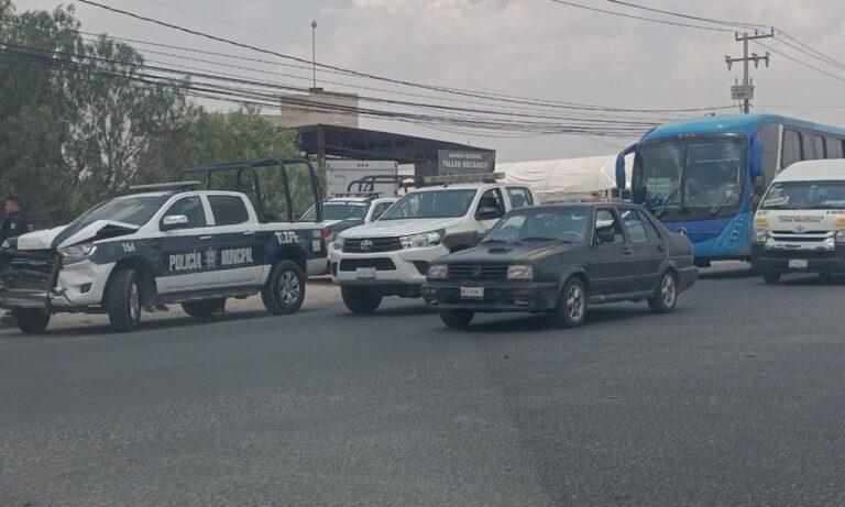 Imagen: Choque contra patrulla deja una joven lesionada en Tizayuca