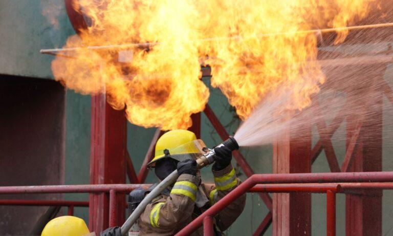 Imagen: Realizan prácticas de capacitación para bomberos de Mineral de la Reforma