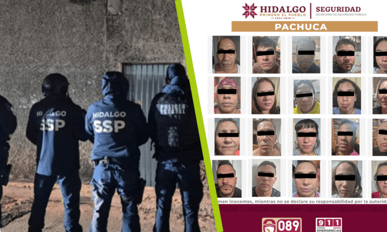Imagen: SSPH contra el narcomenudeo: 22 detenidos en operativos simultáneos