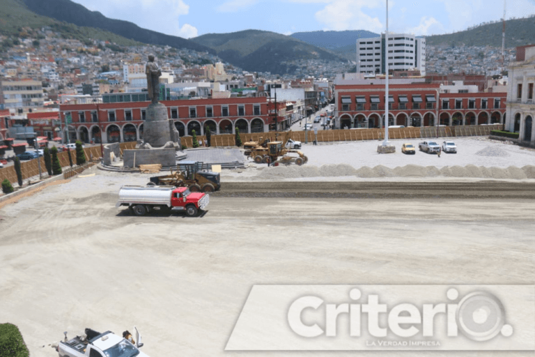 Imagen: Remodelaciones en plaza Juárez de Pachuca ascienden a más de 55 mdp