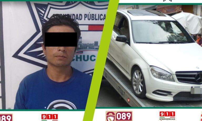 Imagen: Lo detienen con droga y un Mercedes robado, en el Centro de Pachuca