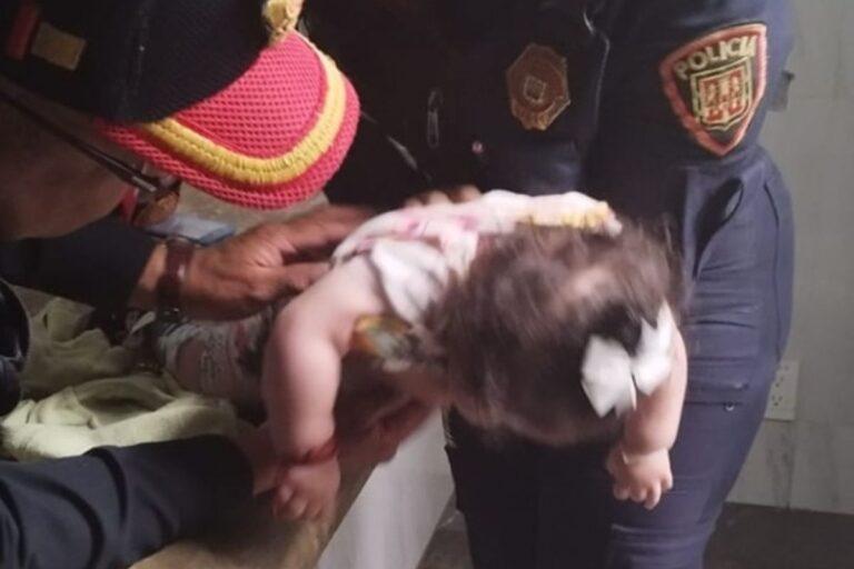 Imagen: Heroína en el metro de la Cdmx: Oficial actúa a tiempo y salva a bebé de ahogarse