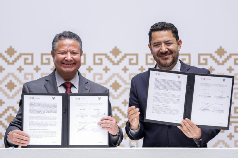 Imagen: Gobernador de Hidalgo y jefe de Gobierno de Cdmx firman convenio; en esto consiste