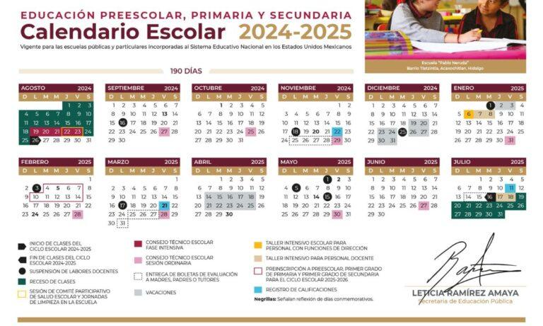 Imagen: Conoce los días feriados y vacaciones del año escolar 2024-2025