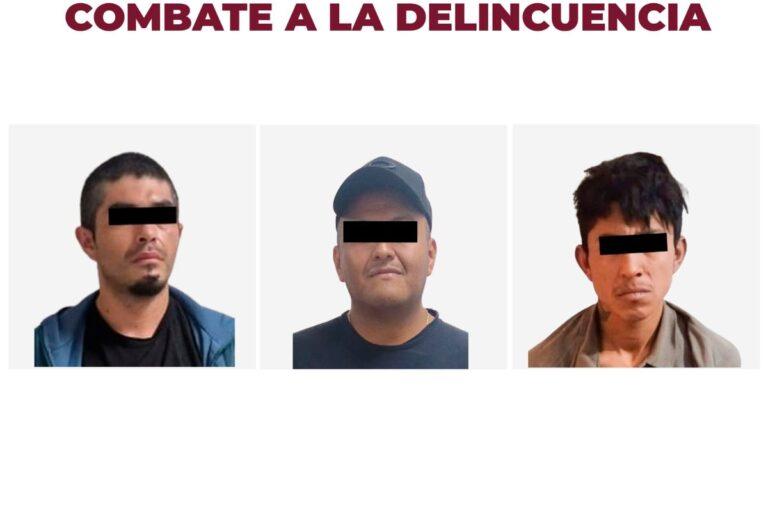 Imagen: Tres personas fueron detenidas en Pachuca, Cuautepec y San Agustín Tlaxiaca