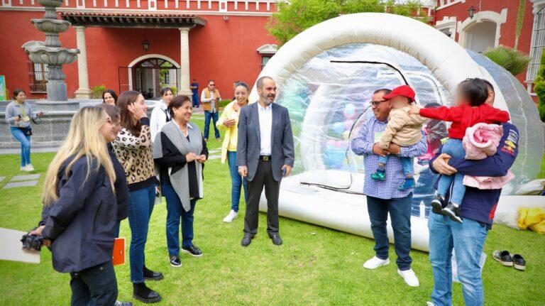 Imagen: Elementos de la PGJEH arroparon a niños del DIFH