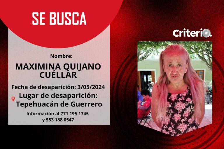 Imagen: Familiares buscan a Maximina Quijano Cuéllar, desaparecida desde mayo en Tepehuacán de Guerrero