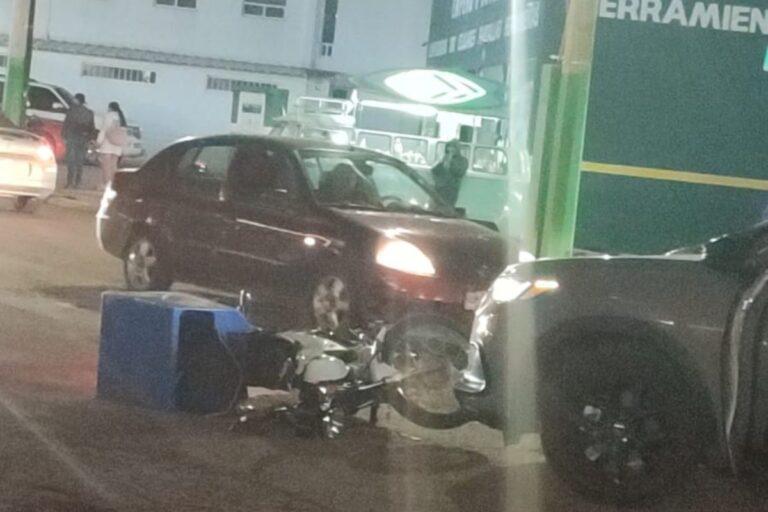 Imagen: Desigual choque en la Tulancingo-Cuautepec deja a dos motociclistas heridos