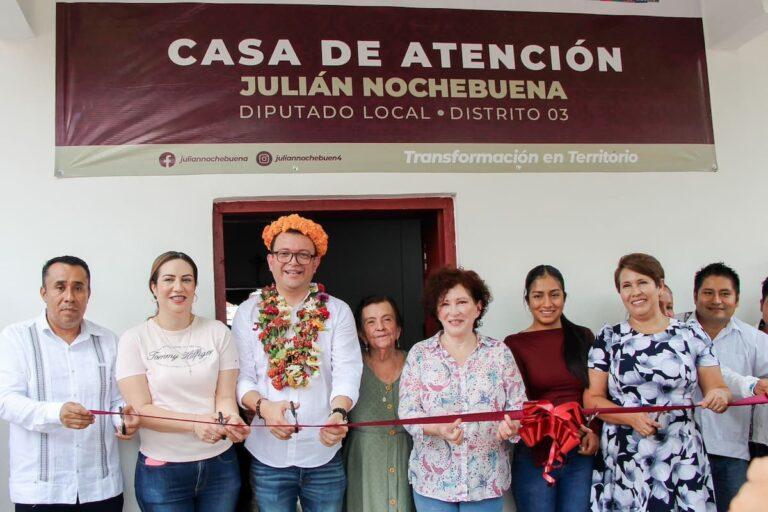 Imagen: En Atlapexco, Julián Nochebuena inaugura Casa de Atención Ciudadana