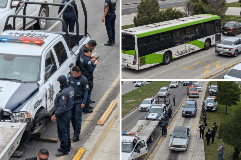Imagen: Patrulla impacta a Tuzobús en pleno bulevar de Pachuca ¡Conoce los detalles!