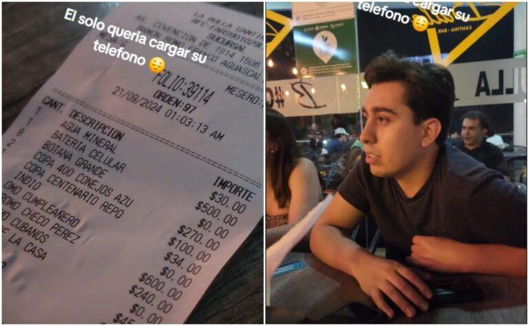 Imagen: ¿Le cobraron 500 pesos por cargar su celular en un bar?