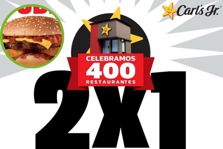 Imagen: Carl’s Jr. México celebra 400 restaurantes con increíble promoción