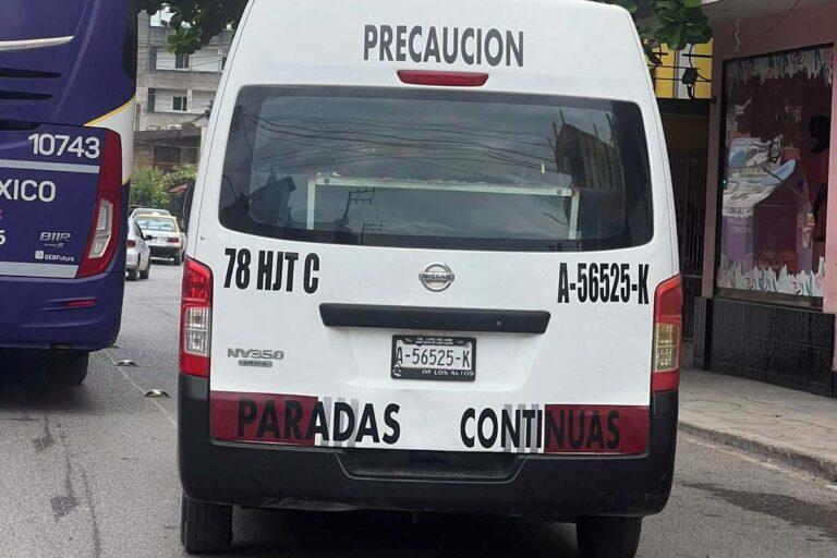 Imagen: En Huejutla, señalan abusos por parte del transporte público