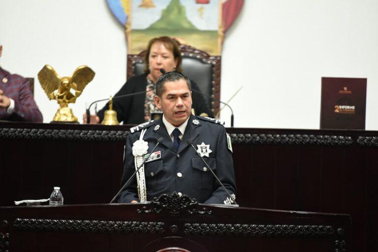 Imagen: Comparecencia de Salvador Cruz Neri en el Congreso de Hidalgo destaca avances en seguridad pública
