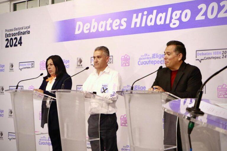 Imagen: Participan en debate 3 de 6 candidatos a la alcaldía de Cuautepec