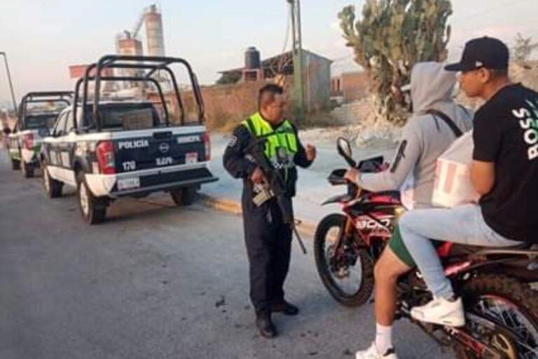 Imagen: Operativo en Tizayuca para prevenir robos entre motociclistas