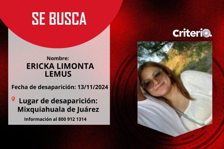 Imagen: Nuevo caso de desaparición en Mixquiahuala: Ericka Limonta Lemus se suma al listado de extravíos en Hidalgo