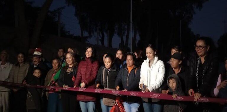 Imagen: Inauguran pavimentación y alumbrado público en calle de Tizayuca