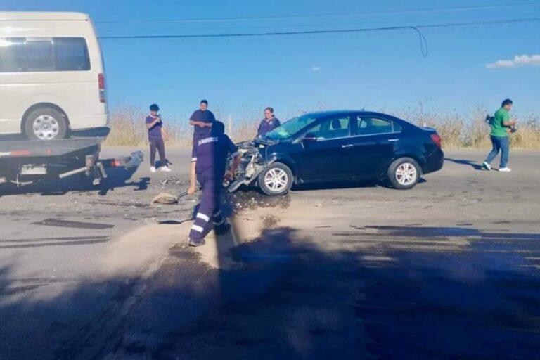 Imagen: En Tepeji, mujer resulta lesionada en choque por alcance