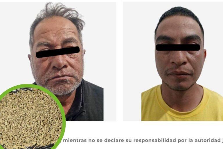 Imagen: Dos detenidos con drogas y antecedentes penales en Tulancingo