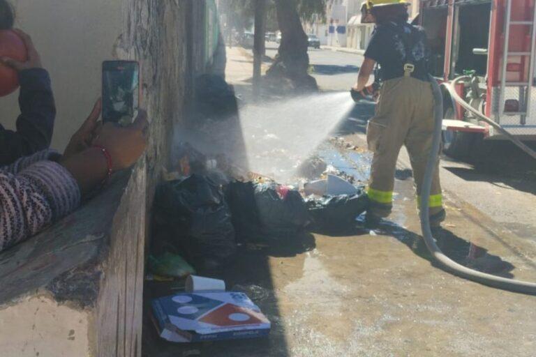 Imagen: Vecinos queman desechos ante ausencia del camión recolector en Pachuca