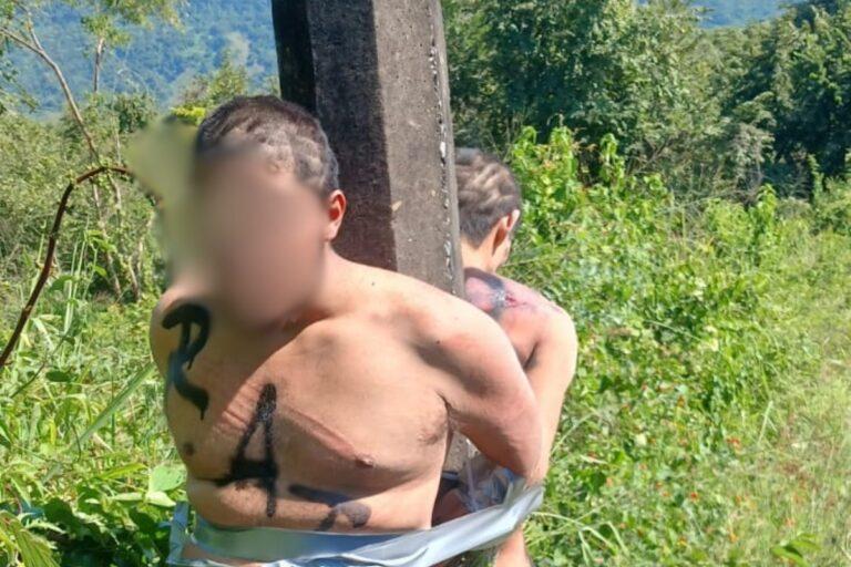 Imagen: Vecinos de Atlapexco toman justicia por mano propia contra presuntos ladrones 