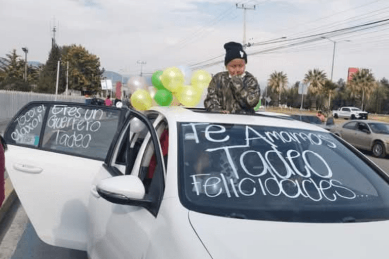 Imagen: Tadeo terminó su tratamiento contra el cáncer y celebra con emotivo recorrido en calles de Pachuca