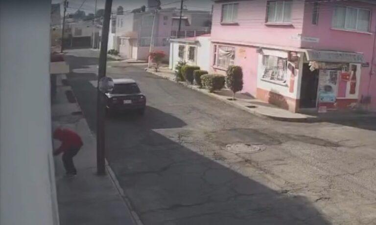 Imagen: Hombre roba un medidor de agua, en Pachuca
