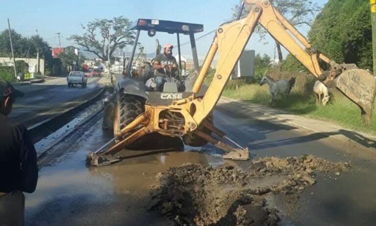 Imagen: Capashh suspende servicio de agua por fuga, en Huejutla